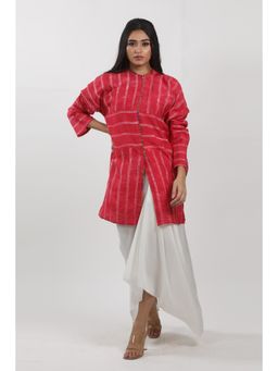 Krishna Mehta - Red Tie Dye Tunic