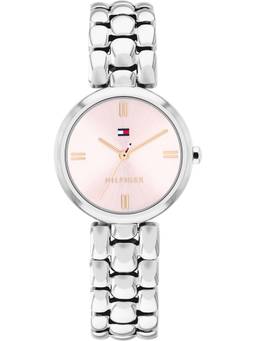 Tommy Hilfiger - Annie Basic Analog Blush Dial Silver Stainless Steel Strap Watch - TH1782926W (M)
