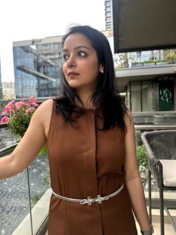 CrossKulture - Silver Women Metal Stretchable Belt