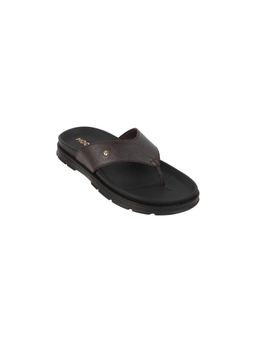 Mochi - Men Brown Synthetic Slip On Sandals