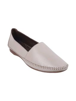 Metro - Women Beige Synthetic Slip On Ballerina
