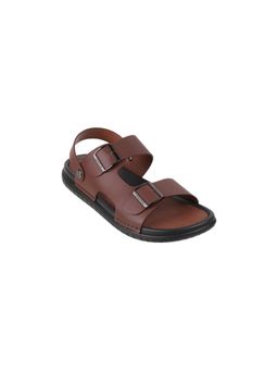 Mochi - Men Brown Synthetic Back Strap Sandals