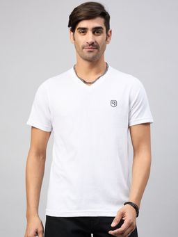 Club York - White Solid T-Shirt