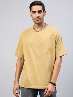 Club York - Beige Embroidery T-Shirt