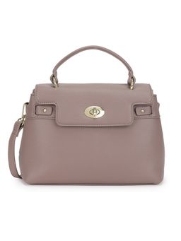 TYRA - Lillian Taupe Satchel Handbag
