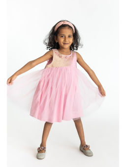 A Little Fable - Pink Butterfly Wings Dress