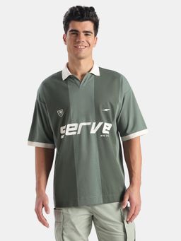 Jockey - MZ34 Men Super Combed Cotton Rich Mesh Oversized Polo T-Shirt-Dark Forest