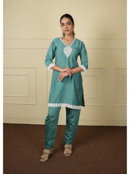 FashionTownie - Green Co-ord Set