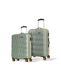 Aristocrat - Comet Hard Luggage Trolley Bags - Green (Pack of 2)