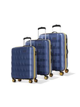 Aristocrat - Comet Hard Luggage Trolley Bags - Blue (Pack of 3)