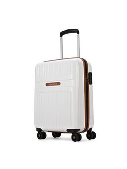 Aristocrat - Atlas White Combination Lock Hard Cabin Trolley Bag