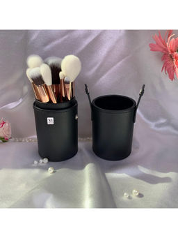 NFI Essentials - Black PU Leather Makeup Brush Holder