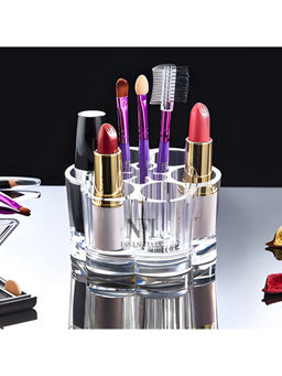 NFI Essentials - Acrylic Clear 7 Slot Makeup Holder Stand