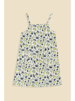 Allen Solly - Girls White Print Casual Dress