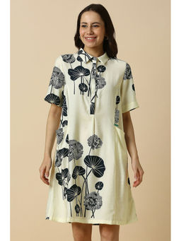 Allen Solly - Women Beige Print Casual Dress