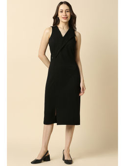 Allen Solly - Women Black Solid Formal Dress