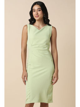 Allen Solly - Women Green Solid Formal Dress