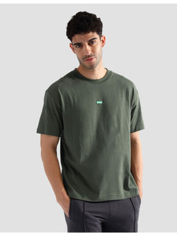 U.S. POLO ASSN. - Olive Pure Cotton Oversized T-Shirt