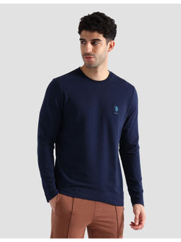 U.S. POLO ASSN. - Navy Blue Pure Cotton Regular T-Shirt