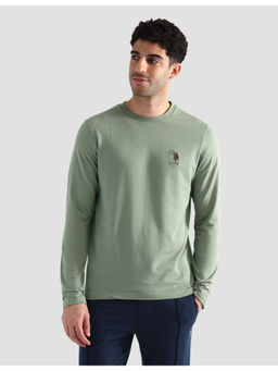 U.S. POLO ASSN. - Olive Pure Cotton Regular T-Shirt