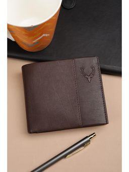 Allen Solly - Men Brown Solid Genuine Leather Wallet