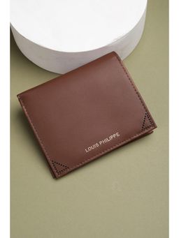 Louis Philippe - Men Brown Solid Genuine Leather Wallet