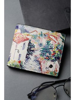 Louis Philippe - Men Multi-Color Printed Genuine Leather Wallet