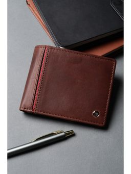 Louis Philippe - Men Brown Solid Genuine Leather Wallet
