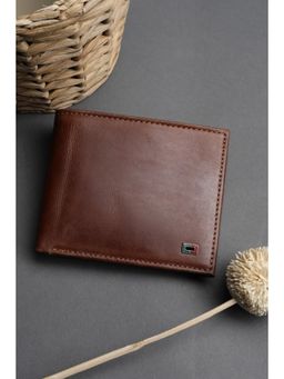 Peter England - Men Brown Solid Genuine Leather Wallet