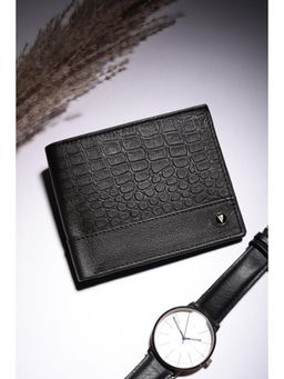 Van Heusen - Men Black Genuine Leather Wallet