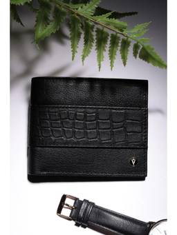 Van Heusen - Men Black Genuine Leather Wallet