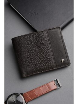 Van Heusen - Men Brown Genuine Leather Wallet