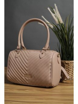 Van Heusen - Women Beige Solid Casual Handbag With Detachable Strap