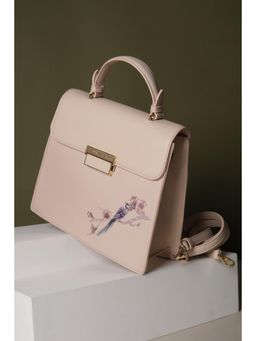 Van Heusen - Women Pink Printed Casual Handbag With Detachable Strap