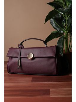 Van Heusen - Women Purple Textured Casual Handbag With Detachable Strap