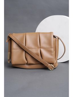 Van Heusen - Women Brown Solid Casual Sling Bag