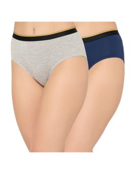 Bummer - Womens Solid Micro Modal Hipsters Panties Ultra Soft Underwear Multi-Color (Pack of 2)