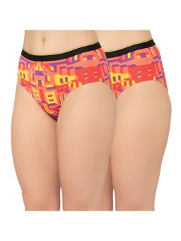 Bummer - Womens Printed Micro Modal Hipsters Ultra Soft Underwear Multi-Color (Pack of 2)