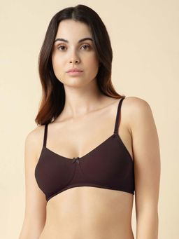 Van Heusen Woman Lingerie and Athleisure - Anti Bacterial & Non Padded Shaper Bra - Brown