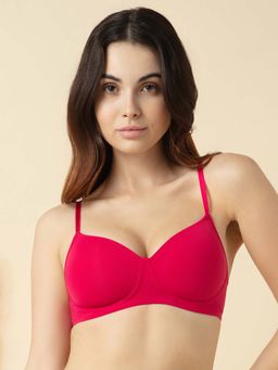 Van Heusen Woman Lingerie and Athleisure - Anti Spillage Padded T-Shirt Bra - Red