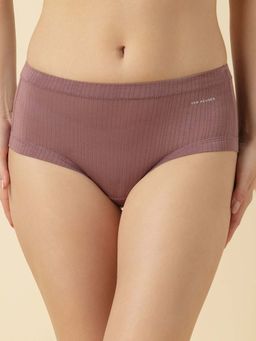 Van Heusen Woman Lingerie and Athleisure - Solid Mid Rise Modal Hipster Panty - Mauve
