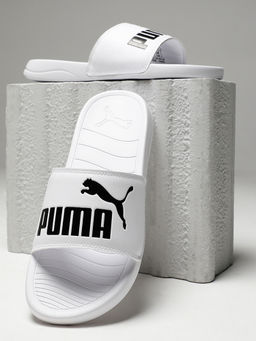 Puma - Popcat 20 Mens White Sliders