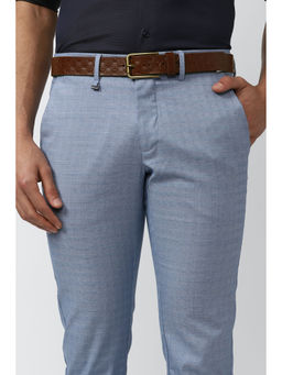 Louis Philippe - Men Brown Textured Genuine Leather Casual Belt