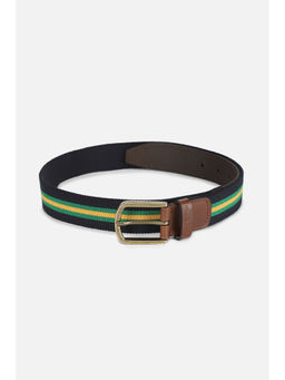 Simon Carter - Men Striped Black Belt
