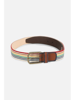 Simon Carter - Men Striped Multicoloured Belt