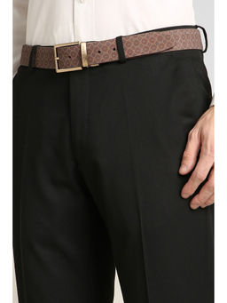 Simon Carter - Men Printed Brown Belt Reversible