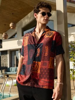 The Souled Store - Official Iron Man Pattern Summer Shirt