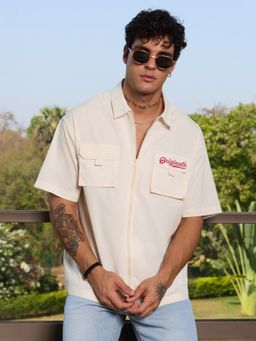 The Souled Store - Originals Solids Off-White Men Utility Shirt