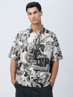 The Souled Store - White Holiday Shirt: Wagara