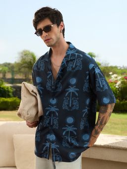 The Souled Store - Oversized Shirt: Tiger Men Oversized Shirts